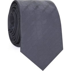 Krawat z mikrofibry KWCR002108. Czarne krawaty męskie Giacomo Conti, bez wzorów, z mikrofibry, eleganckie. Za 69,00 zł.