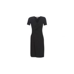 Sukienki długie MICHAEL Michael Kors ELV TWIST DRSS. Czarne sukienki damskie MICHAEL Michael Kors, s, bez wzorów, bez kołnierzyka, bez rękawów, długie. Za 1209,00 zł.