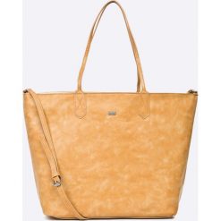 Pepe Jeans - Torebka dwustronna Adonis. Brązowe torby na zakupy damskie marki Pepe Jeans, w paski, z jeansu, do ręki, duże. W wyprzedaży za 179,90 zł.