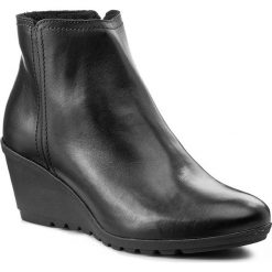 Buty zimowe damskie: Botki LAN-KARS – C165-1-CRS-P Czarny