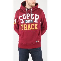 SuperDry Bluza Czerwony. Czerwone bluzy męskie Superdry, l, z nadrukiem, z bawełny, bez kołnierzyka, bez rękawów, bez kaptura. Za 395,95 zł.