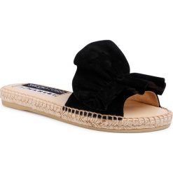 Espadryle MANEBI - A88400-MFN975-1000 Nero. Czarne espadryle damskie Manebi, z aplikacjami, ze skóry, bez obcasa. Za 749,00 zł.