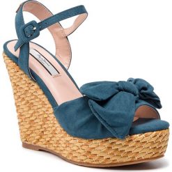 Espadryle PEPE JEANS - Ohara Natural PLS90376 Pop Blue 570. Niebieskie espadryle damskie Pepe Jeans, z aplikacjami, z jeansu, bez obcasa, na obcasie. W wyprzedaży za 139,00 zł.
