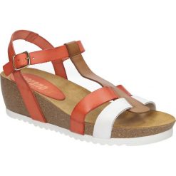 Sandały verano 5250. Białe sandały damskie Verano, bez wzorów, ze skóry, eleganckie, bez obcasa, bez zapięcia. Za 259,99 zł.