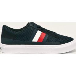 Tommy Hilfiger - Tenisówki. Niebieskie trampki męskie TOMMY HILFIGER, bez wzorów, z gumy, bez zapięcia. Za 339,90 zł.