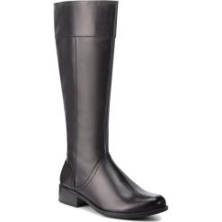 Oficerki CAPRICE - 9-25511-21 Black Nappa 022. Czarne buty zimowe damskie Caprice, z materiału, na obcasie. Za 399,90 zł.