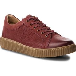 Półbuty LASOCKI - WI23-ARSA-02 Maroon. Czerwone półbuty damskie marki Lasocki, bez wzorów, ze skóry, bez obcasa, na płaskiej podeszwie, bez zapięcia. Za 149,99 zł.