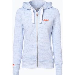 Bluzy damskie: Superdry – Damska bluza rozpinana, niebieski