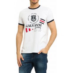 T-shirty męskie z nadrukiem: T-shirt w kolorze białym ze wzorem