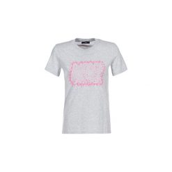 T-shirty z krótkim rękawem Diesel SILY. Szare t-shirty damskie Diesel, l, bez wzorów, bez kołnierzyka. Za 143,20 zł.