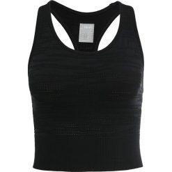 Casall BRUSHED Top black. Czarne topy sportowe damskie marki Casall, z elastanu. W wyprzedaży za 159,20 zł.