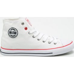 Big Star - Trampki. Białe trampki męskie BIG STAR, bez wzorów, z materiału, retro, bez zapięcia. Za 99,90 zł.