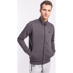 Bluzy męskie: Bluza męska BLM301Z - ciemny szary melanż - 4F
