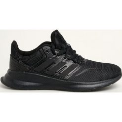 Adidas - Buty dziecięce Runfalcon K. Czarne trampki chłopięce Adidas, bez wzorów, z gumy, sportowe, na sznurówki. Za 169,90 zł.