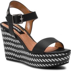 Espadryle GIOSEPPO - Petropolis 48568 Black. Czarne espadryle damskie Gioseppo, bez wzorów, ze skóry ekologicznej, bez obcasa, na obcasie. W wyprzedaży za 209,00 zł.