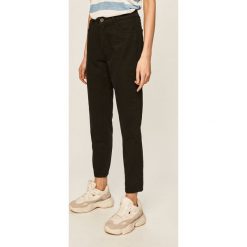 Answear - Jeansy. Czarne jeansy damskie ANSWEAR, s, bez wzorów, z bawełny, z podwyższonym stanem. Za 149,90 zł.