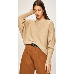 Answear - Sweter. Brązowe swetry damskie ANSWEAR, s, bez wzorów, z bawełny, bez rękawów, bez kaptura. W wyprzedaży za 59,90 zł.