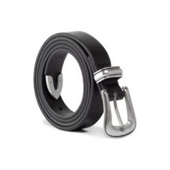 PASKI ACCCESSORIES 1W2-005-SS20 Czarny. Czarne paski damskie ACCCESSORIES, w paski, ze skóry ekologicznej. Za 29,99 zł.
