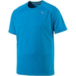 Puma Koszulka Sportowa Core-Run S S Tee Blue Danube S. Niebieskie koszulki sportowe męskie marki Puma, s, ze skóry, na fitness i siłownię. W wyprzedaży za 75,00 zł.