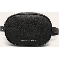 Armani Exchange - Nerka. Czarne nerki damskie Armani Exchange, w paski, z poliesteru, bez dodatków. Za 429,90 zł.