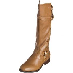 Buty zimowe damskie: Kozaki w kolorze brązowym
