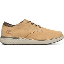 Skórzane sneakersy "Crossmark" w kolorze beżowym. Brązowe trampki męskie Timberland, bez wzorów, na sznurówki. W wyprzedaży za 279,95 zł.