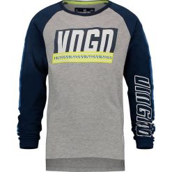 Koszulka "Jurg" w kolorze szaro-granatowym. Szare t-shirty chłopięce Vingino, z nadrukiem, z bawełny, bez rękawów. W wyprzedaży za 72,95 zł.