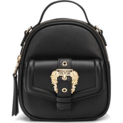 Versace Jeans Couture Plecak Czarny. Czarne plecaki damskie Versace Jeans Couture, w paski, z jeansu. Za 841,95 zł.