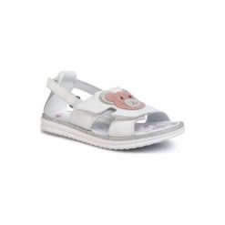 LASOCKI KIDS CI12-LIVIA-01 Biały. Białe sandały dziewczęce Lasocki Kids, ze skóry, bez zapięcia. Za 99,99 zł.