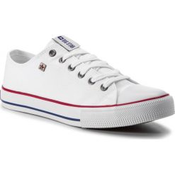 Trampki BIG STAR - DD174500R40 White. Białe półbuty męskie marki BIG STAR, na co dzień, bez wzorów, z gumy, eleganckie, bez zapięcia. Za 89,00 zł.