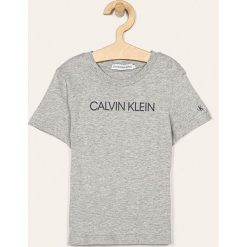 Calvin Klein Jeans - T-shirt dziecięcy 104-176 cm. Zielone t-shirty chłopięce Calvin Klein Jeans, z nadrukiem, z bawełny, bez rękawów. Za 119,90 zł.