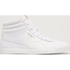 Puma - Buty Carina Slim Mid. Czarne buty sportowe damskie Puma, bez wzorów, ze skóry ekologicznej, sportowe. Za 279,90 zł.
