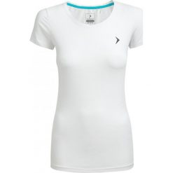 T-shirt damski TSD600 - biały - Outhorn. Białe bluzki damskie Outhorn, na imprezę, z bawełny, klasyczne. W wyprzedaży za 19,99 zł.
