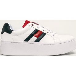 Tommy Jeans - Buty. Białe buty sportowe damskie Tommy Jeans, z jeansu. Za 449,90 zł.