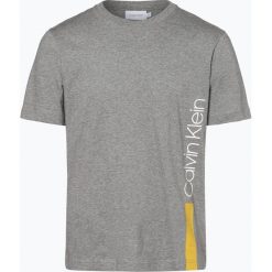 Calvin Klein - T-shirt męski, szary. Szare t-shirty męskie Calvin Klein, m, z napisami, z bawełny, bez kołnierzyka. Za 179,95 zł.