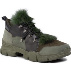 Sneakersy EVA MINGE - EM-23-06-000251 662. Zielone półbuty damskie Eva Minge, ze skóry. W wyprzedaży za 309,00 zł.