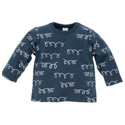 Pinokio Bluzka Dziecięca Happy Llama 80 Niebieska. Niebieskie t-shirty chłopięce Pinokio, bez wzorów, bez rękawów. Za 35,00 zł.