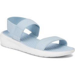 Sandały CROCS - Literide Sandal W 205106 Mineral Blue/White. Niebieskie klapki damskie Crocs, bez wzorów, z tworzywa sztucznego, bez obcasa. Za 219,00 zł.