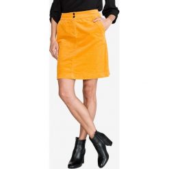 Tom Tailor Spódnica Żółty Pomarańczowy. Żółte spódniczki damskie Tom Tailor, bez wzorów, z elastanu. Za 300,95 zł.