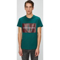 Calvin Klein Jeans - T-shirt/polo J30J307843. Szare koszulki polo Calvin Klein Jeans, l, z nadrukiem, z bawełny. Za 199,90 zł.
