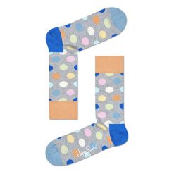 Skarpety Happy Socks Big Dot (BDO01-9005). Szare skarpetki damskie Happy Socks, z bawełny. Za 20,99 zł.