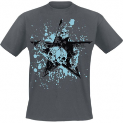 Splash Skull T-Shirt ciemnoszary (Graphite). Czarne t-shirty męskie marki Caliban, s. Za 62,90 zł.
