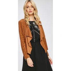 Answear - Kurtka. Pomarańczowe kurtki damskie marki ANSWEAR, s, z wiskozy. W wyprzedaży za 119,90 zł.