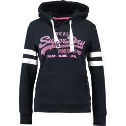 Bluzy damskie: Superdry LOGO DUO DOT ENTRY HOOD Bluza z kapturem eclipse navy