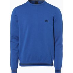 Swetry męskie: BOSS Athleisure – Sweter męski – Rime_S18, niebieski