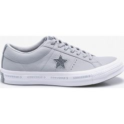 Converse - Tenisówki. Szare trampki męskie marki Converse, ze skóry, na sznurówki. W wyprzedaży za 299,90 zł.
