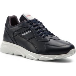 Sneakersy TOGOSHI - TG-12-02-000068 607. Niebieskie sneakersy męskie marki Togoshi, na co dzień, bez wzorów, ze skóry ekologicznej, eleganckie, bez zapięcia. Za 579,00 zł.