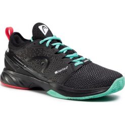 Buty HEAD - Sprint Sf 273999 Black/Teal 065. Czarne buty sportowe męskie Head, z materiału, bez zapięcia, tenisowe. Za 719,00 zł.