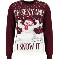 Swetry klasyczne męskie: Burton Menswear London I’M SEXY AND I SNOW IT Sweter red