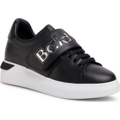 Sneakersy BALDININI - 099129XNASP0006XXXXX Nero/Specchio Argento. Czarne półbuty damskie Baldinini, na co dzień, bez wzorów, ze skóry, bez obcasa, na płaskiej podeszwie, bez zapięcia. Za 2079,00 zł.